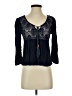 Must Have Blue 3/4 Sleeve Blouse Size S - photo 1