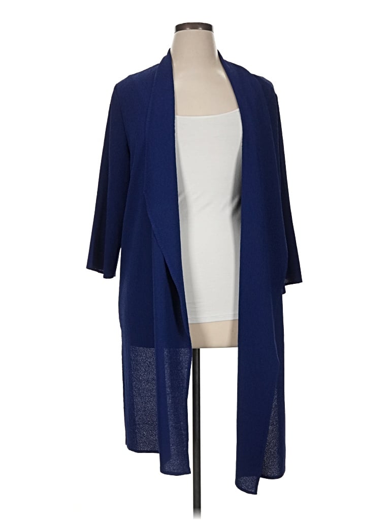 Pre-owned Travelers By Chico's Kimono In Blue
