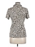 Bogner Animal Print Silver Short Sleeve Top Size M - photo 2