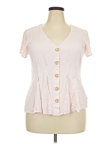 Torrid Short Sleeve Henley (view 1)