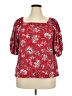 Maurices Red Short Sleeve Blouse Size XXL - photo 1