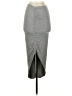 Delacy Solid Gray Casual Skirt Size XS - photo 1