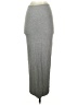 Delacy Solid Gray Casual Skirt Size XS - photo 2