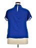 Unbranded 100% Polyester Blue Short Sleeve Blouse Size XXL - photo 2