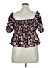 Shein Curve 100% Polyester Pink Short Sleeve Blouse Size 14 Plus (1) - photo 2