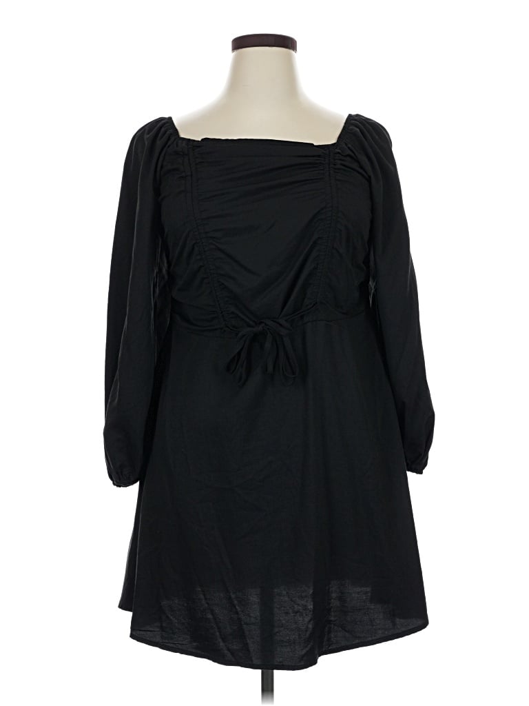 Pre-owned Shein Curve Casual Dress In Black
