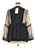 BLOOMCHIC 100% Polyester Multi Color Black Long Sleeve Blouse Size 18 - 20 - photo 2