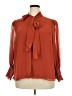 Vince Camuto 100% Polyester Orange Long Sleeve Blouse Size 2X - photo 1