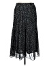 WD.NY 100% Polyester Polka Dots Black Casual Skirt Size M - photo 2