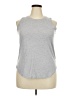 Weekend Soul Silver Sleeveless T-Shirt Size XXL - photo 1