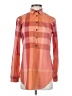 Burberry Brit Plaid Orange Long Sleeve Button-Down Shirt Size XS - photo 1