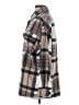 Shein 100% Polyester Plaid Gray Coat Size 4 - photo 5