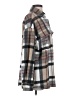 Shein 100% Polyester Plaid Gray Coat Size 4 - photo 4
