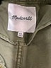 Madewell 100% Cotton Green Fleet Jacket Size XXS - photo 6