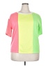 Bibi Color Block Pink Short Sleeve T-Shirt Size XXL (estimated) - photo 1