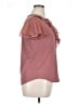 Perseption Concept Pink Short Sleeve Blouse Size XL - photo 4