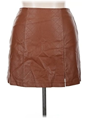 Love By Design Faux Leather Skirt (view 1)
