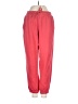 Fabrique Solid Red Casual Pants Size S - photo 1