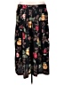 Kathie Lee Floral Black Casual Skirt Size 16 - photo 1