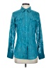 Ariat Paisley Teal Long Sleeve Blouse Size S - photo 1