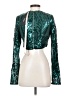 Lulus 100% Polyester Teal Jacket Size S - photo 2