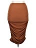 Windsor Solid Brown Casual Skirt Size L - photo 1