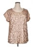 PrettyGuide 100% Polyester Metallic Brown Short Sleeve T-Shirt Size XL (estimated) - photo 1