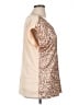 PrettyGuide 100% Polyester Metallic Brown Short Sleeve T-Shirt Size XL (estimated) - photo 4