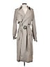 Zara 100% Polyester Gray Trenchcoat Size S - photo 1