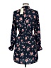 Indulge 100% Polyester Floral Blue Casual Dress Size M - photo 2