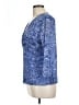 Lemon Grass 100% Polyester Blue 3/4 Sleeve Blouse Size L - photo 5