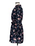 Indulge 100% Polyester Floral Blue Casual Dress Size M - photo 5