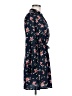 Indulge 100% Polyester Floral Blue Casual Dress Size M - photo 4