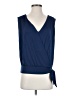 Amour Vert Blue Sleeveless Blouse Size S - photo 1