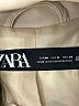 Zara 100% Polyurethane Ivory Trenchcoat Size M - photo 6