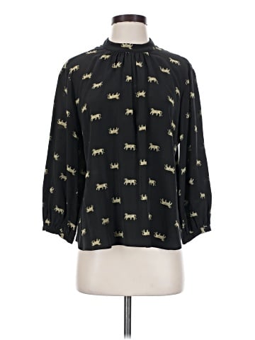 Amour Vert 3/4 Sleeve Silk Top (view 1)