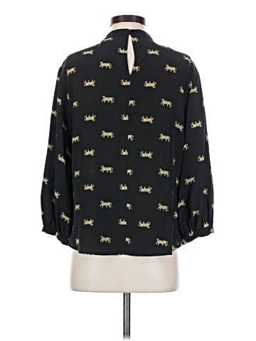 Amour Vert 3/4 Sleeve Silk Top (view 2)