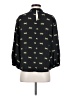 Amour Vert 100% Silk Black 3/4 Sleeve Silk Top Size S - photo 2