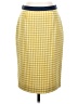 Boden 100% Wool Houndstooth Yellow Wool Skirt Size 4R - photo 1