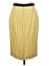 Boden 100% Wool Houndstooth Yellow Wool Skirt Size 4R - photo 2