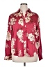Maison d' Amelie Floral Burgundy Long Sleeve Blouse Size XL - photo 1