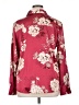 Maison d' Amelie Floral Burgundy Long Sleeve Blouse Size XL - photo 2