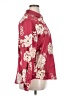 Maison d' Amelie Floral Burgundy Long Sleeve Blouse Size XL - photo 4