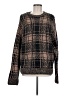 SKIMS Plaid Brown Pullover Sweater Size M - photo 1