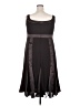 David's Bridal 100% Polyester Black Cocktail Dress Size 16 - photo 2