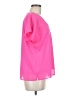 DKNY 100% Polyester Pink Short Sleeve Blouse Size M - photo 4
