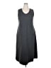 White Stag Solid Gray Casual Dress Size XL - photo 1