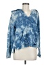 Faherty 100% Cotton Tie-dye Blue Pullover Sweater Size M - photo 1