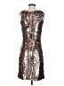 BB Dakota Metallic Silver Cocktail Dress Size 4 - photo 2