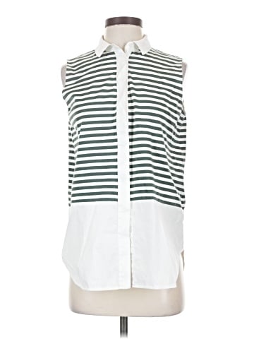 Lafayette 148 New York Sleeveless Button-Down Shirt (view 1)
